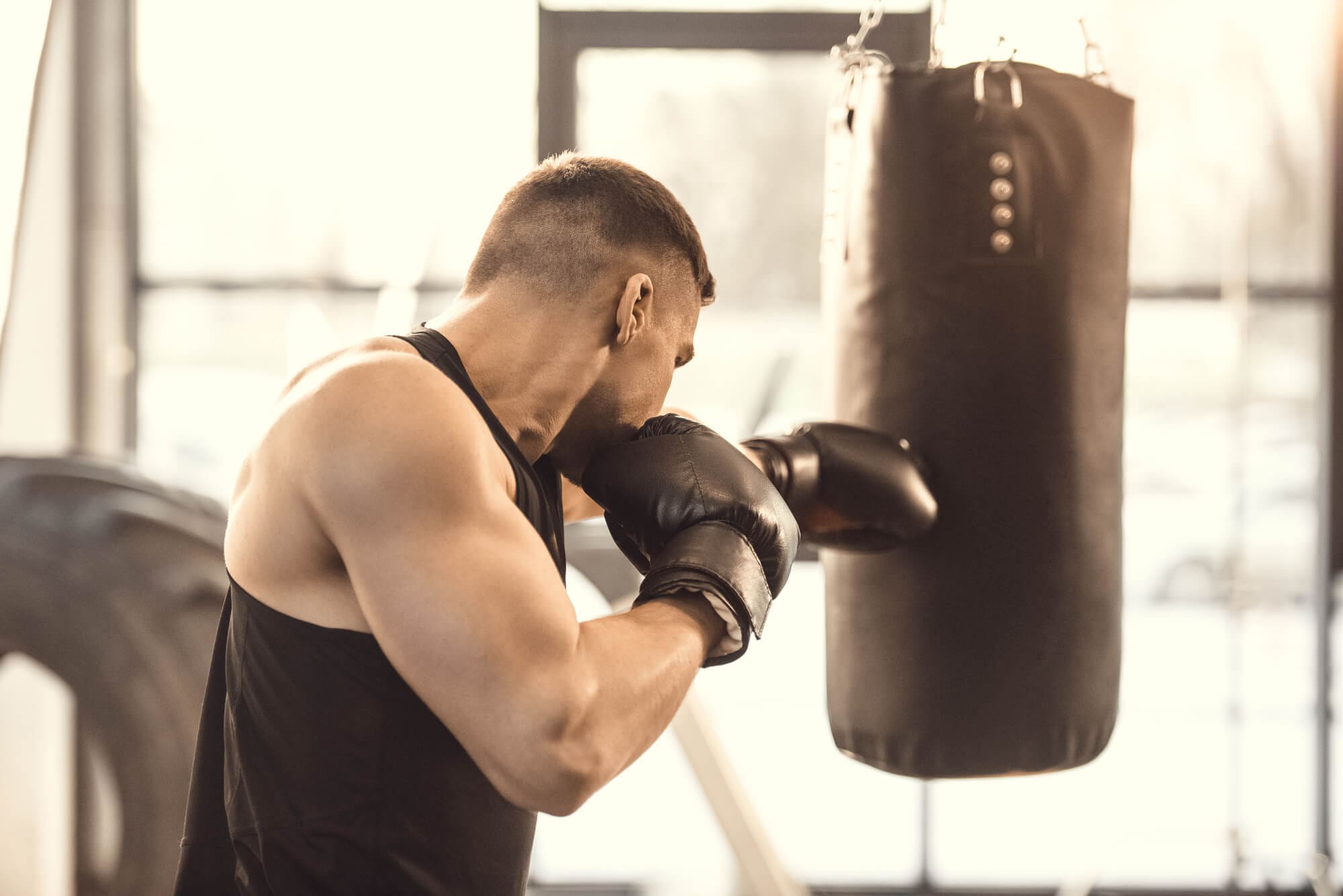 Man doing physical activity