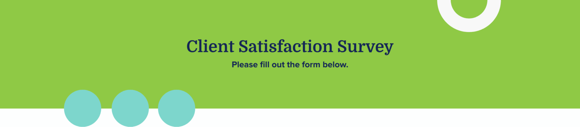 client satisfaction survey